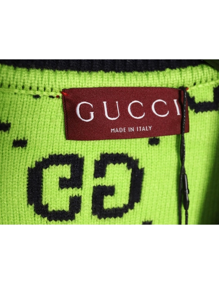 Gucci Classic Double G jacquard sweater,Cheap Replica Reps Gucci