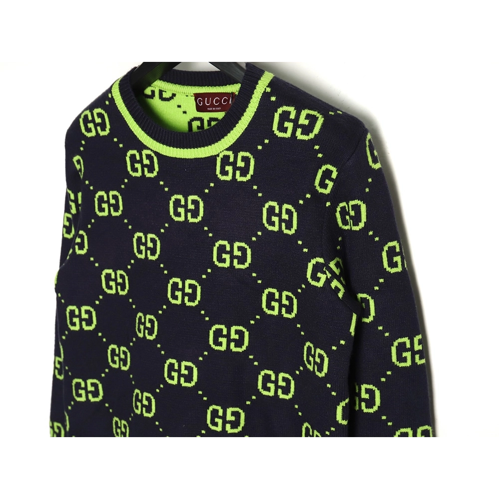 Gucci Classic Double G jacquard sweater,Cheap Replica Reps Gucci