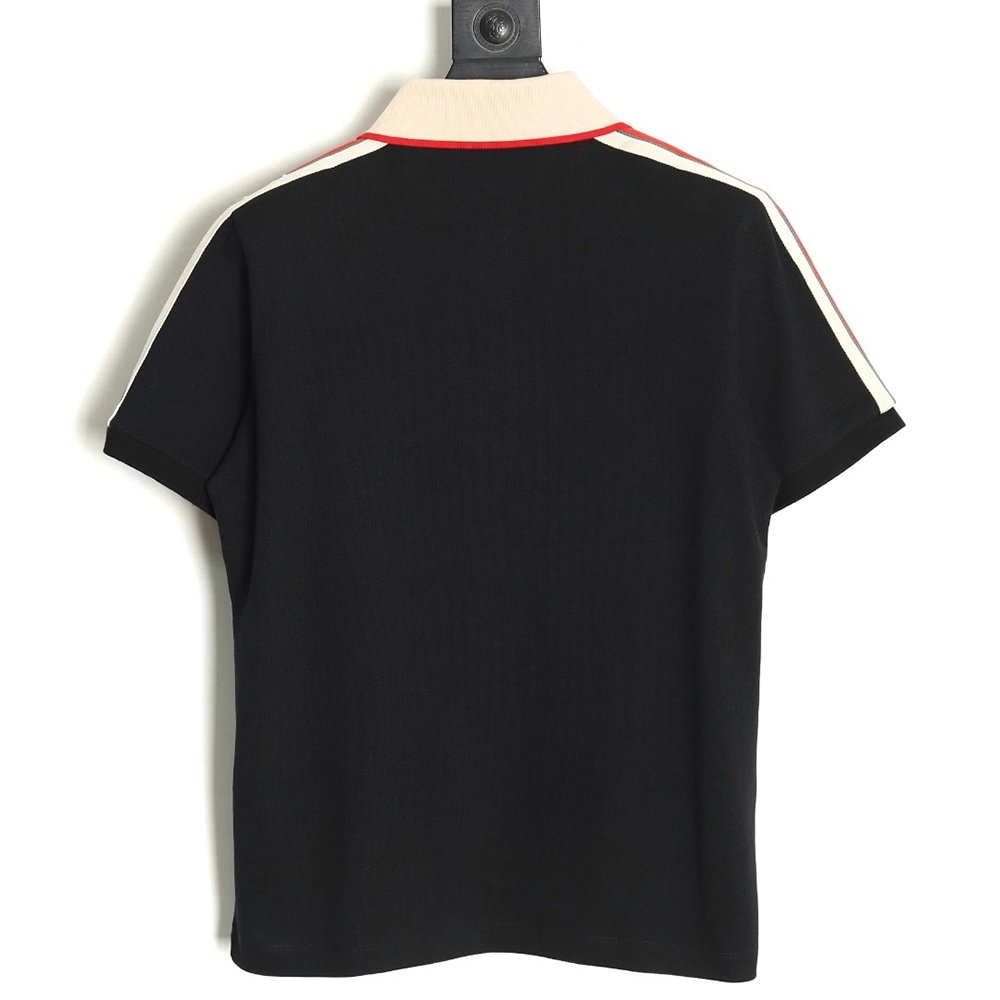 Gucci classic shoulder jacquard webbing Polo short sleeve,Cheap Replica Reps Gucci