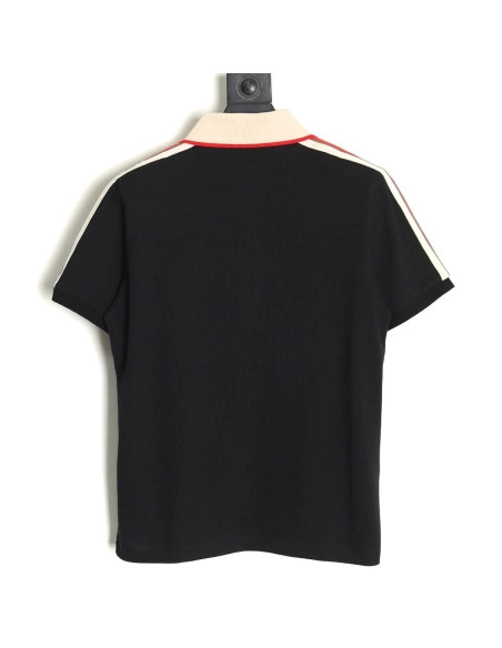 Gucci classic shoulder jacquard webbing Polo short sleeve,Cheap Replica Reps Gucci