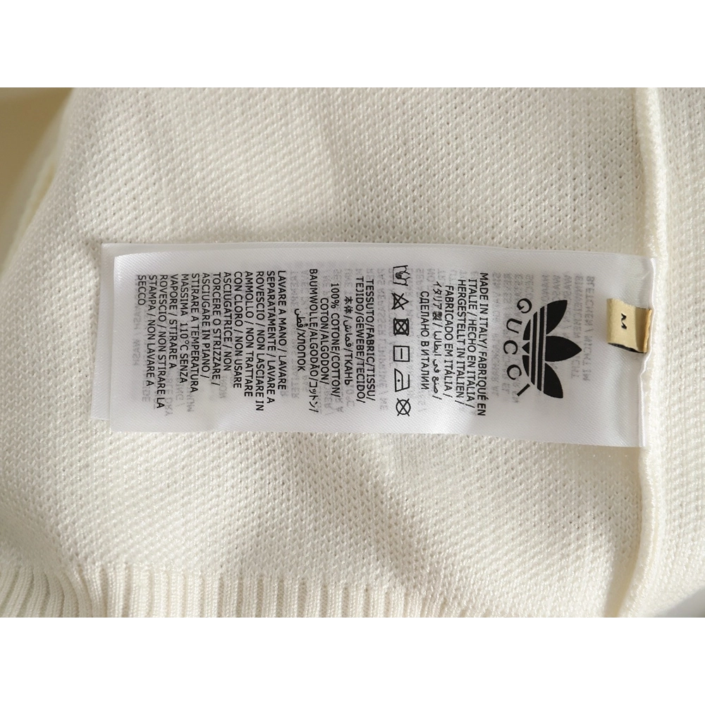 Gucci x Adidas cobranded trefoil embroidered knitted jacket XSL,Cheap Replica Reps Gucci