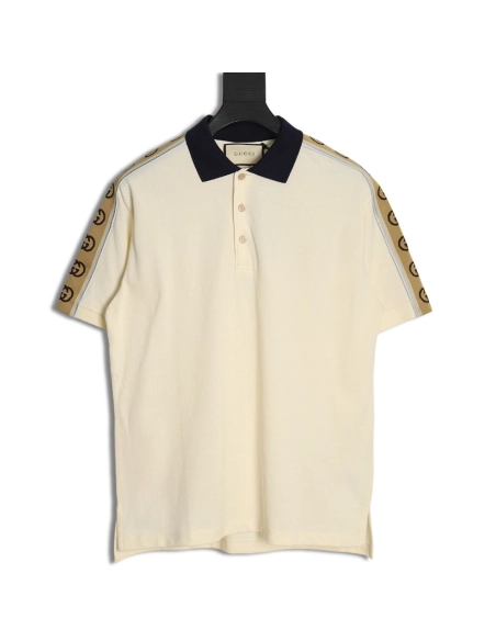 Gucci reflective webbing polo short sleeve,Cheap Replica Reps Gucci