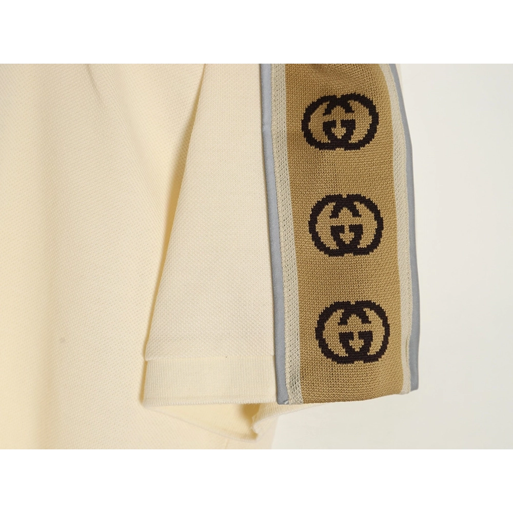 Gucci reflective webbing polo short sleeve,Cheap Replica Reps Gucci