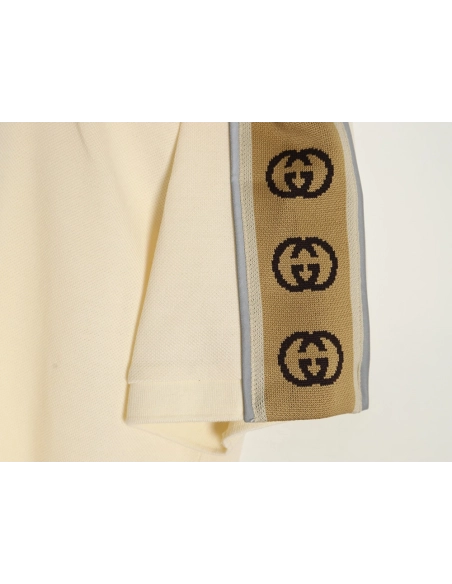 Gucci reflective webbing polo short sleeve,Cheap Replica Reps Gucci