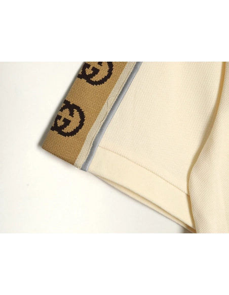 Gucci reflective webbing polo short sleeve,Cheap Replica Reps Gucci