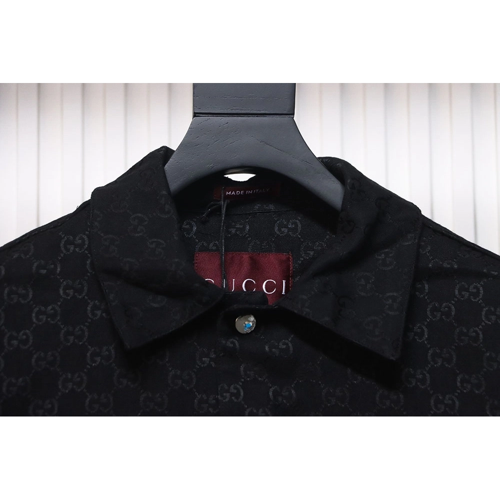 Gucci Double G all over print multipocket lapel jacket,Cheap Replica Reps Gucci