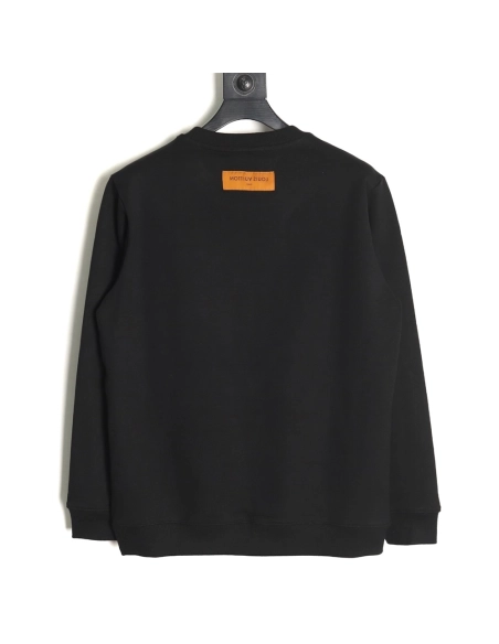 Louis Vuitton graffiti handpainted pumpkin sweatshirt TSK1,Cheap Replica Reps Louis Vuitton