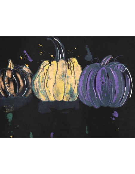 Louis Vuitton graffiti handpainted pumpkin sweatshirt TSK1,Cheap Replica Reps Louis Vuitton