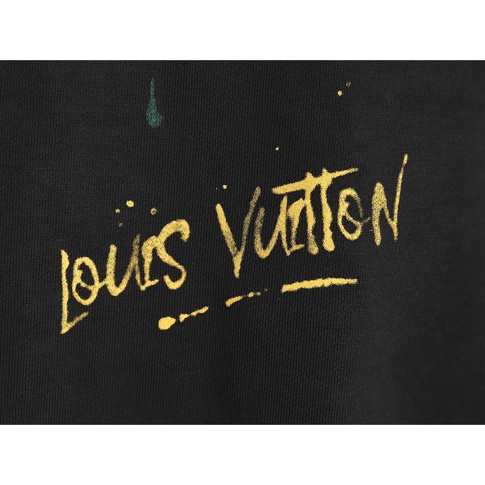 Louis Vuitton graffiti handpainted pumpkin sweatshirt TSK1,Cheap Replica Reps Louis Vuitton