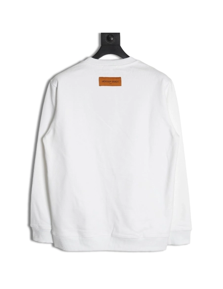 Louis Vuitton graffiti handpainted pumpkin sweatshirt,Cheap Replica Reps Louis Vuitton