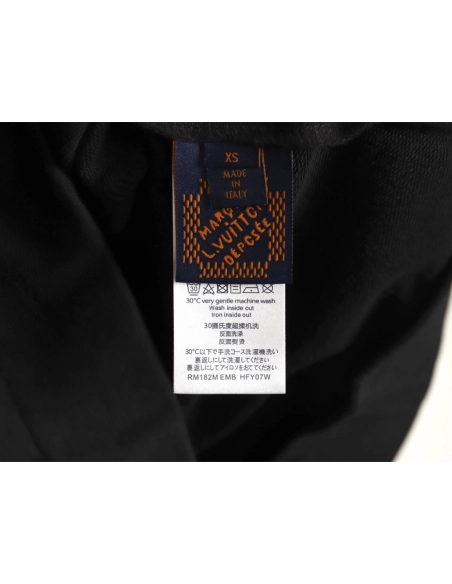 Louis Vuitton Beaded Embroidered Long Sleeve Shirt TSK1,Cheap Replica Reps Louis Vuitton