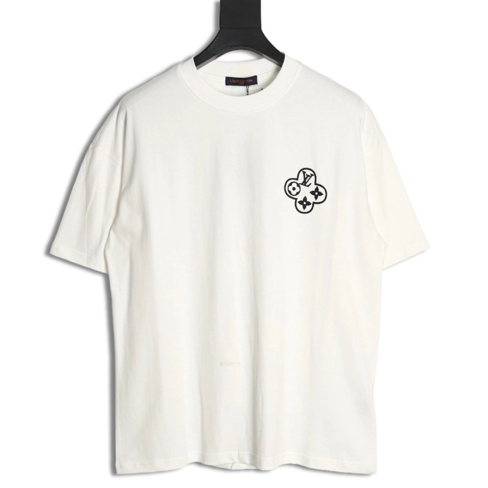 Louis Vuitton chain circle print Tshirt,Cheap Replica Reps Louis Vuitton