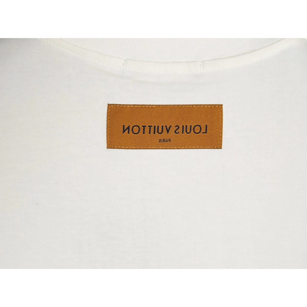 Louis Vuitton big logo monogram embroidered Tshirt,Cheap Replica Reps Louis Vuitton