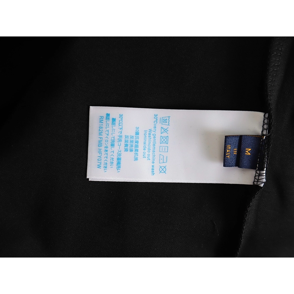 Louis Vuitton contrasting 3D logo embroidered long sleeves,Cheap Replica Reps Louis Vuitton