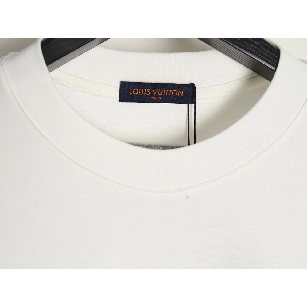 Louis Vuitton contrasting 3D logo embroidered long sleeves,Cheap Replica Reps Louis Vuitton