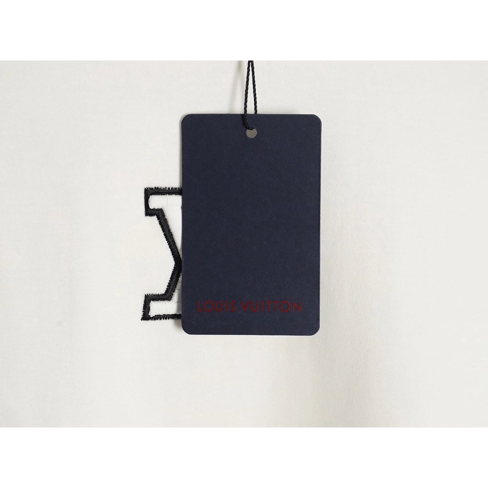 Louis Vuitton contrasting 3D logo embroidered long sleeves,Cheap Replica Reps Louis Vuitton