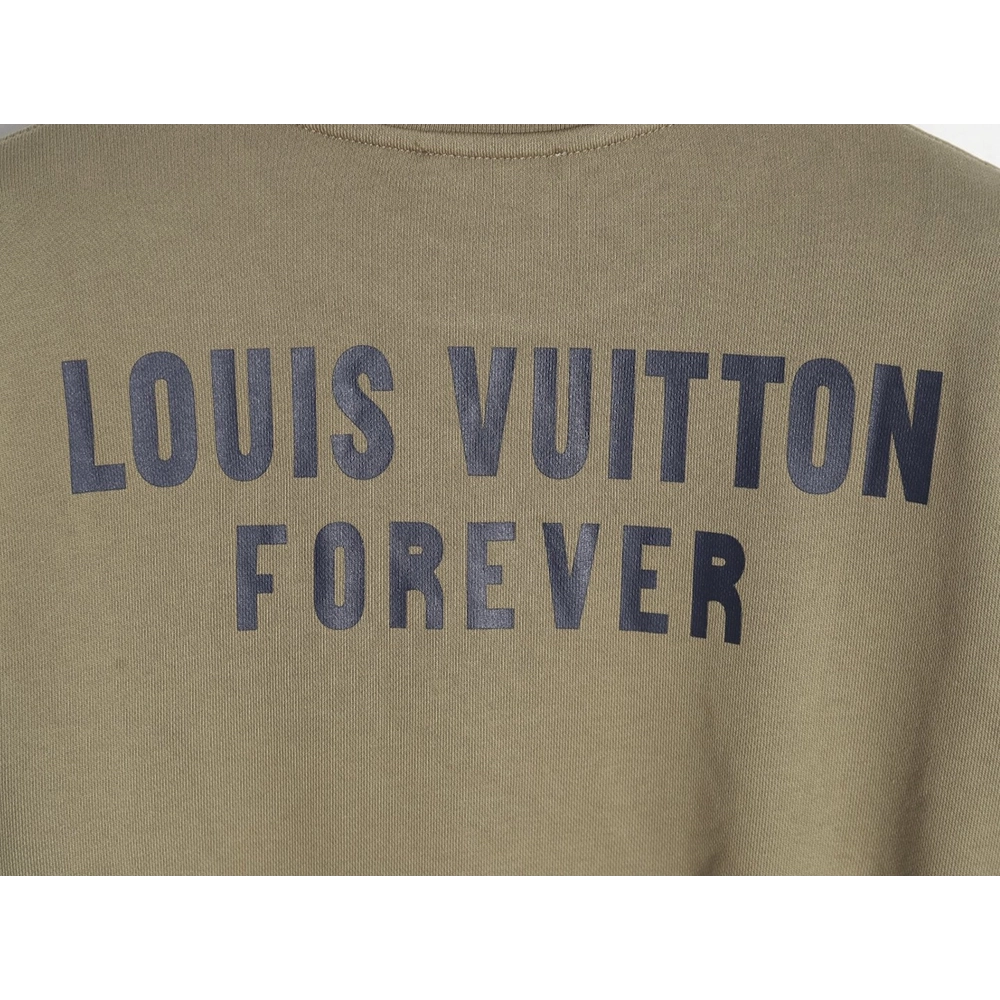 Louis Vuitton Fake Pocket Lettering Print Crew Neck Sweatshirt TSK1,Cheap Replica Reps Louis Vuitton