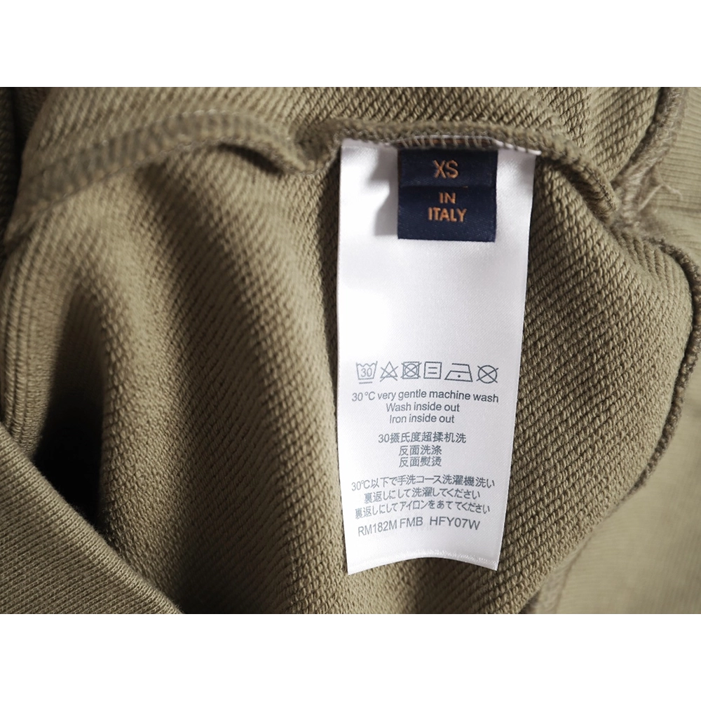 Louis Vuitton Fake Pocket Lettering Print Crew Neck Sweatshirt TSK1,Cheap Replica Reps Louis Vuitton