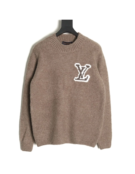 Louis Vuitton front and back large logo sweater,Cheap Replica Reps Louis Vuitton