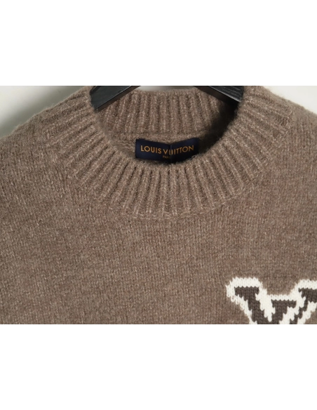 Louis Vuitton front and back large logo sweater,Cheap Replica Reps Louis Vuitton