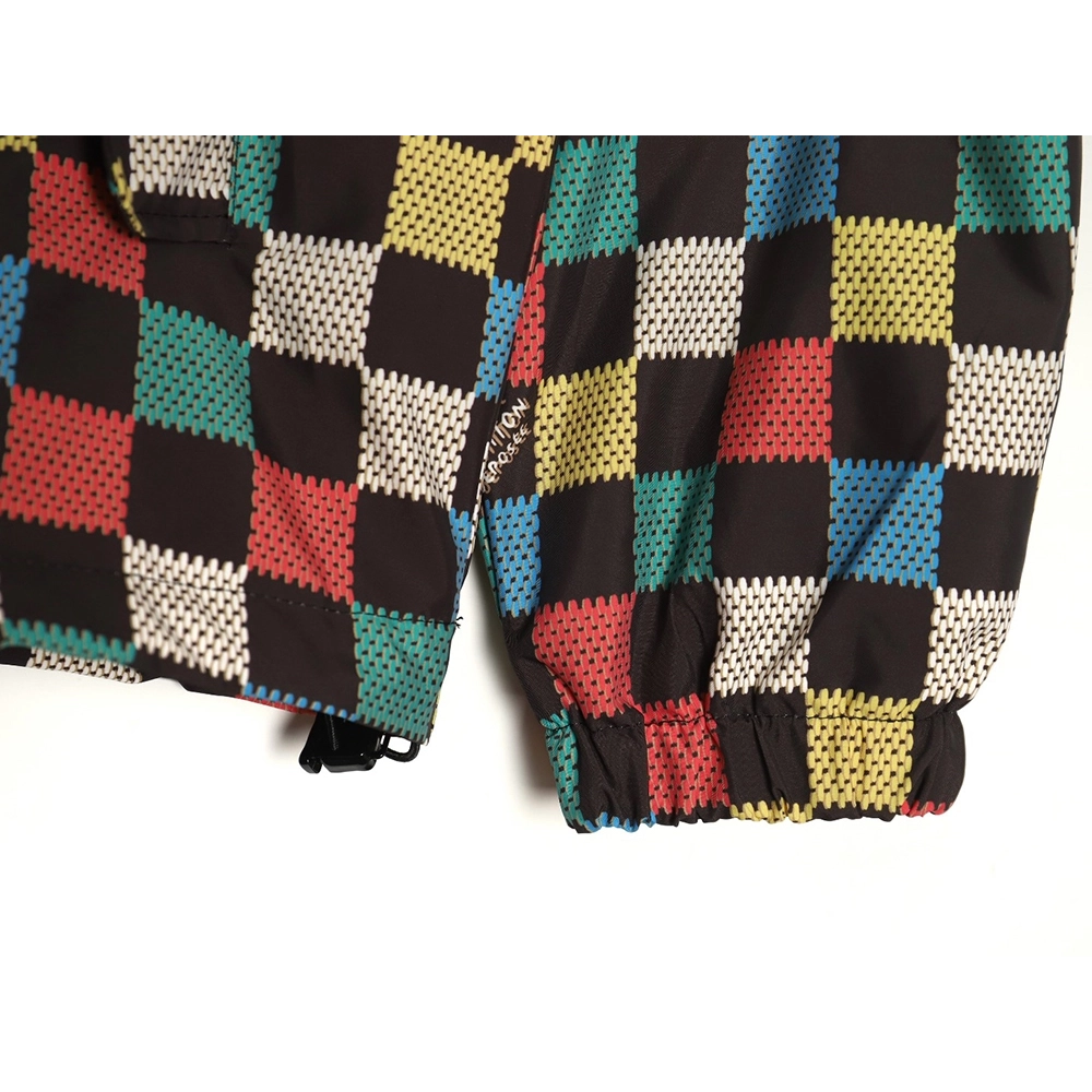 Louis Vuitton Checkerboard Hooded Windbreaker Jacket XSL,Cheap Replica Reps Louis Vuitton