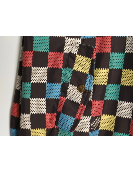 Louis Vuitton Checkerboard Hooded Windbreaker Jacket XSL,Cheap Replica Reps Louis Vuitton