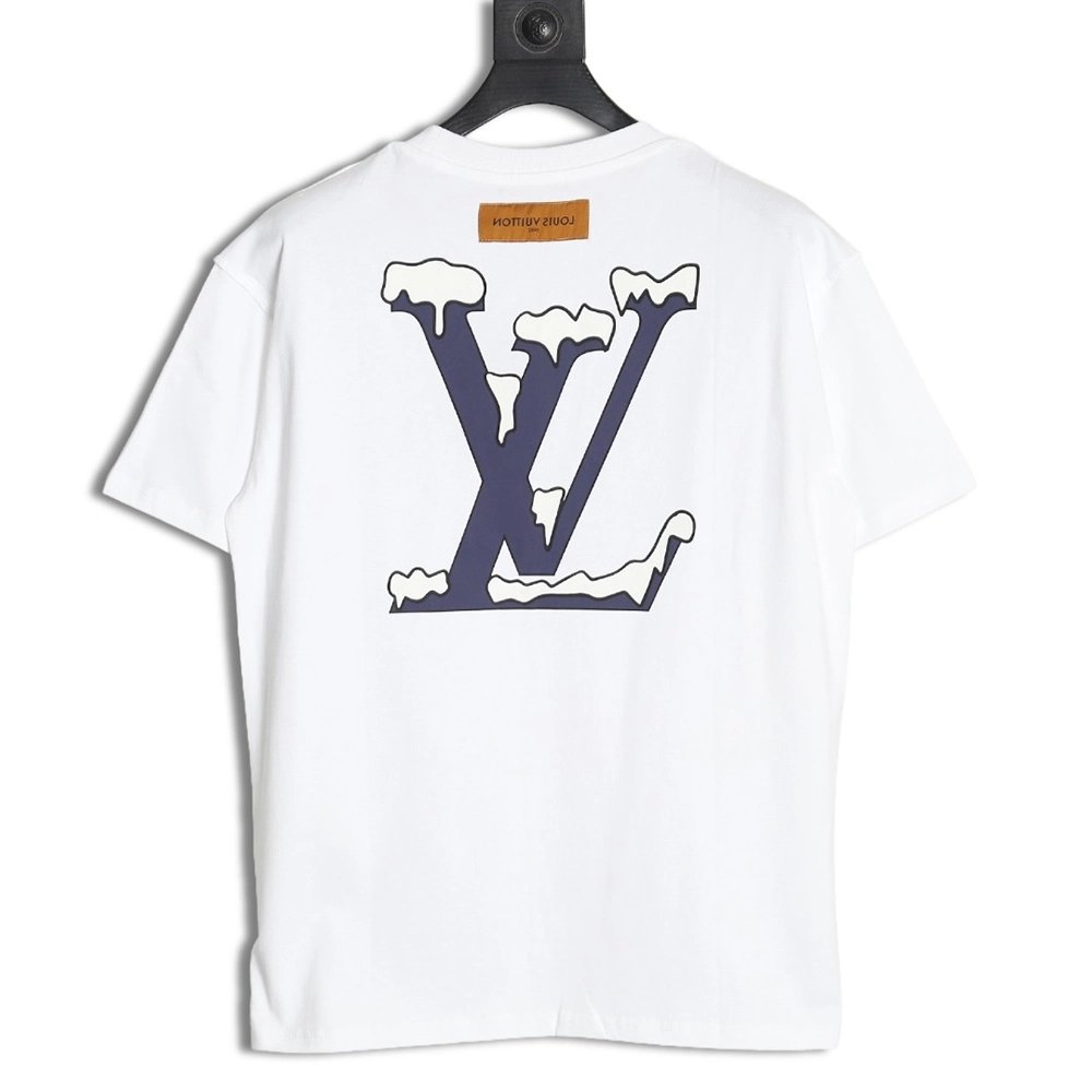 Louis vuitton graffiti lettering shortsleeved printed Tshirt,Cheap Replica Reps Louis Vuitton