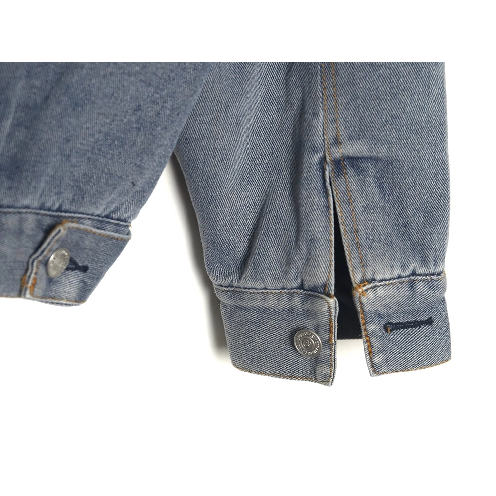 Stussy x Levis 150th Anniversary Embossed Denim DoubleFaced Jacket,Cheap Replica Reps Stussy