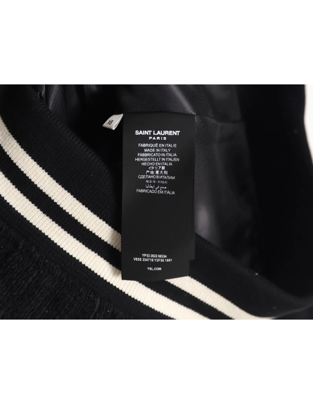 Saint Laurent Paris wooltweed baseball jacket,Cheap Replica Reps Saint Laurent