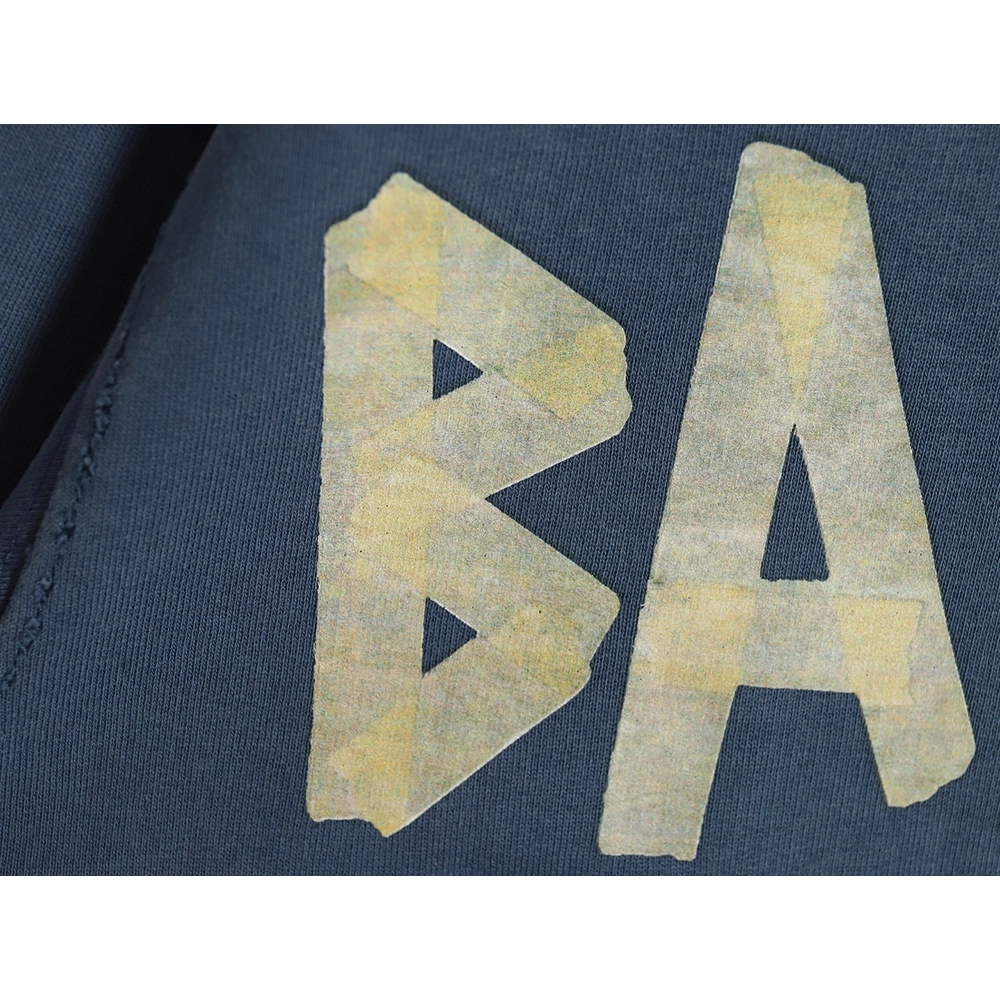 Balenciaga tape haze blue hooded sweatshirt,Cheap Replica Reps Balenciaga