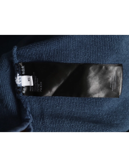 Balenciaga tape haze blue hooded sweatshirt,Cheap Replica Reps Balenciaga