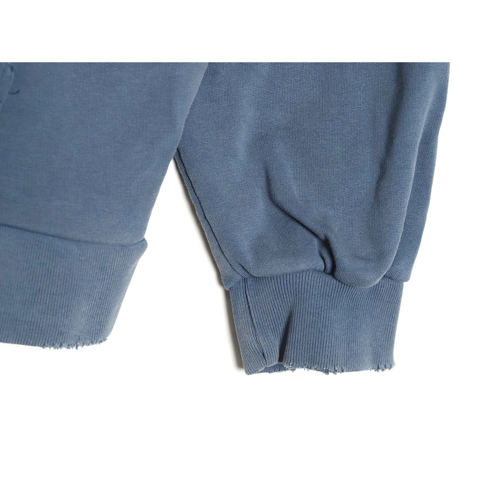 Balenciaga tape haze blue hooded sweatshirt,Cheap Replica Reps Balenciaga
