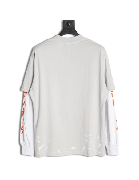 Balenciaga flame logo letter print fake twopiece long sleeve,Cheap Replica Reps Balenciaga
