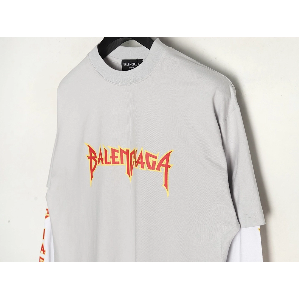 Balenciaga flame logo letter print fake twopiece long sleeve,Cheap Replica Reps Balenciaga