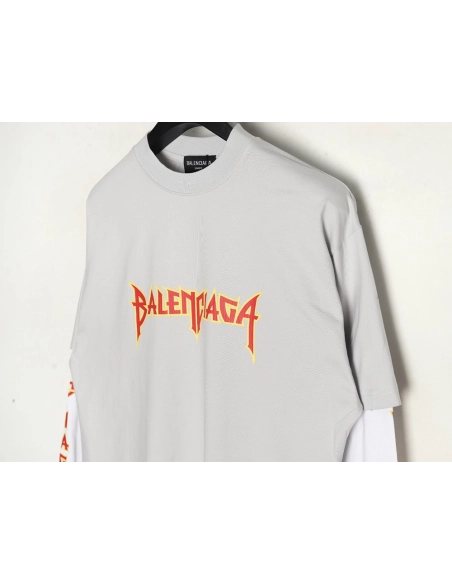 Balenciaga flame logo letter print fake twopiece long sleeve,Cheap Replica Reps Balenciaga
