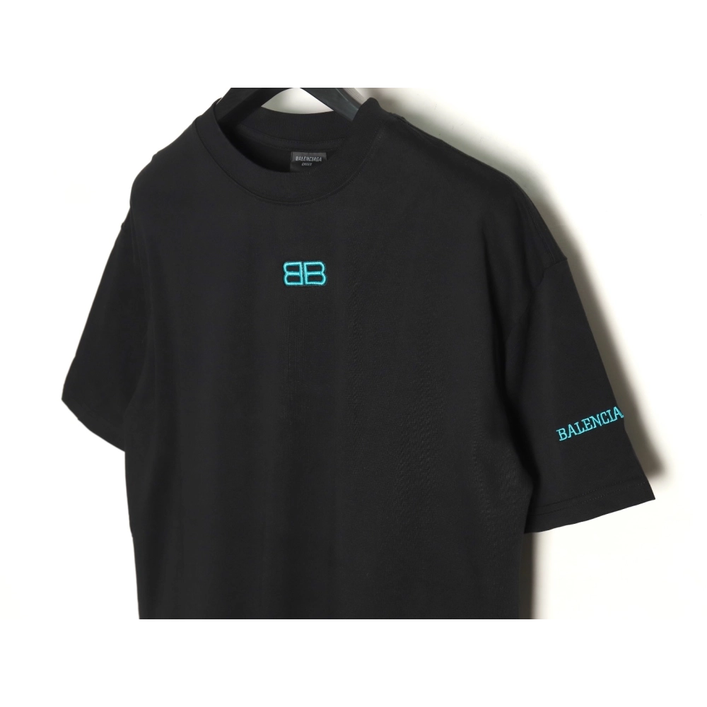 Balenciaga Double B embroidered Tshirt TSK1,Cheap Replica Reps Balenciaga