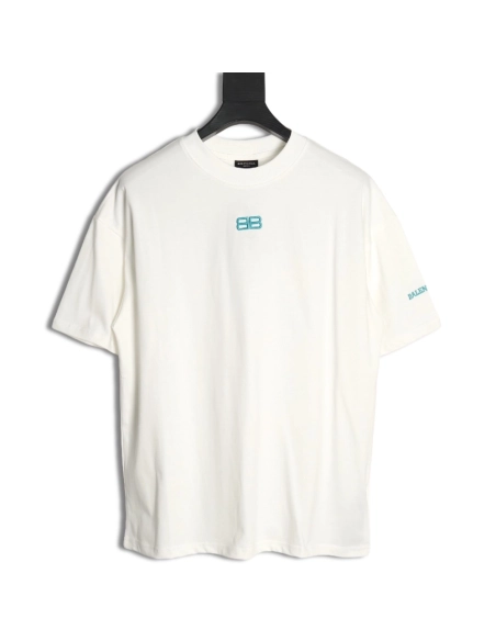 Balenciaga Double B embroidered Tshirt,Cheap Replica Reps Balenciaga