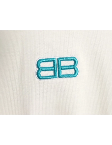 Balenciaga Double B embroidered Tshirt,Cheap Replica Reps Balenciaga