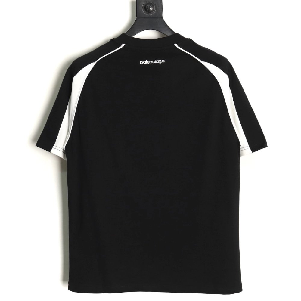 Balenciaga 3M logo embroidered patchwork Tshirt TSK1,Cheap Replica Reps Balenciaga