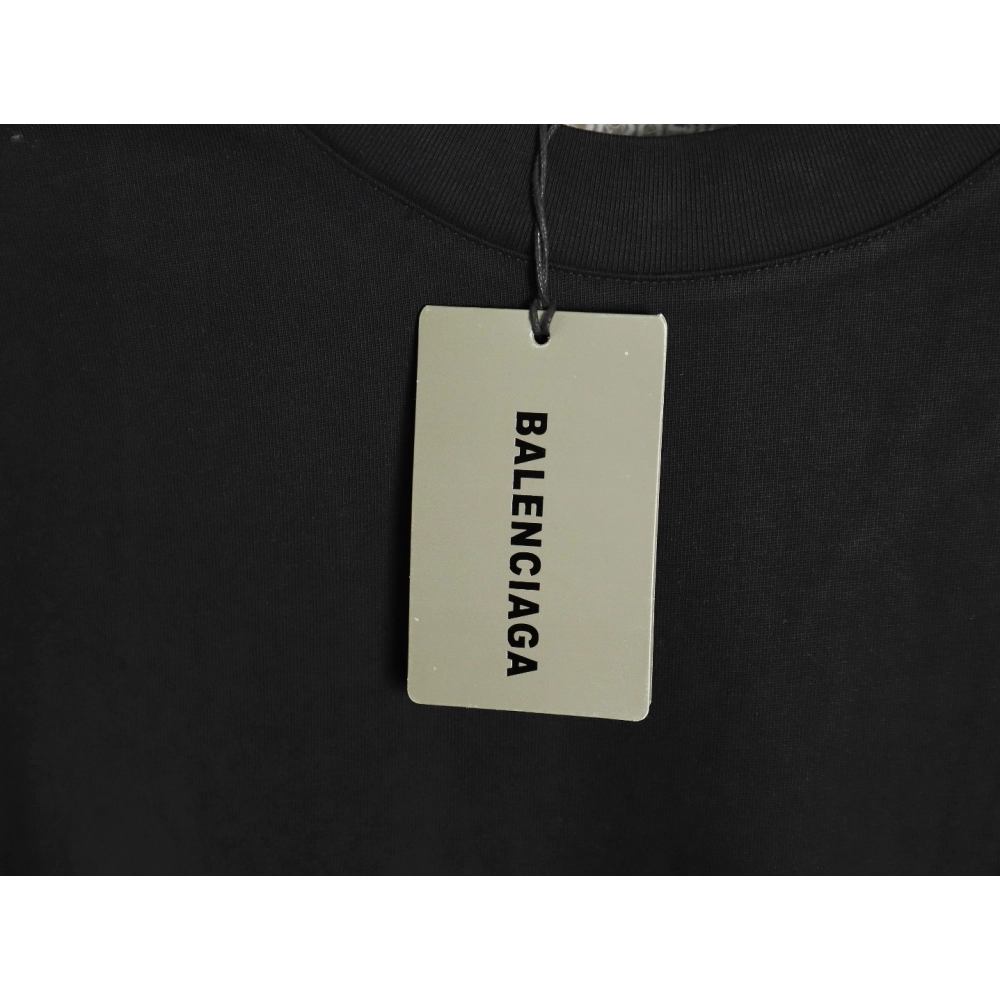 Balenciaga 3M logo embroidered patchwork Tshirt TSK1,Cheap Replica Reps Balenciaga