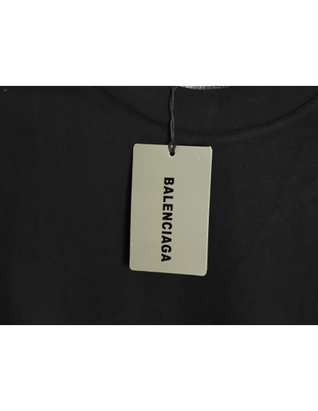 Balenciaga 3M logo embroidered patchwork Tshirt TSK1,Cheap Replica Reps Balenciaga
