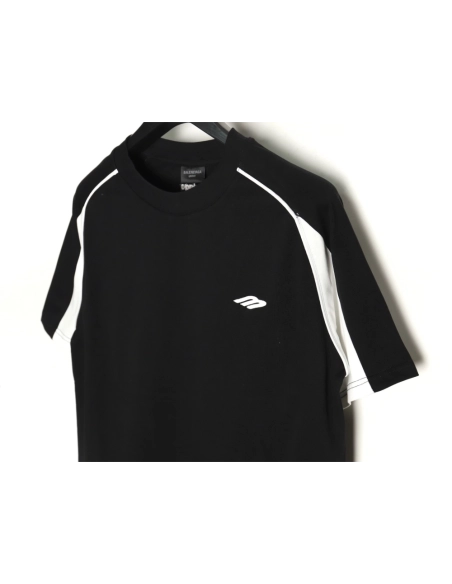 Balenciaga 3M logo embroidered patchwork Tshirt TSK1,Cheap Replica Reps Balenciaga