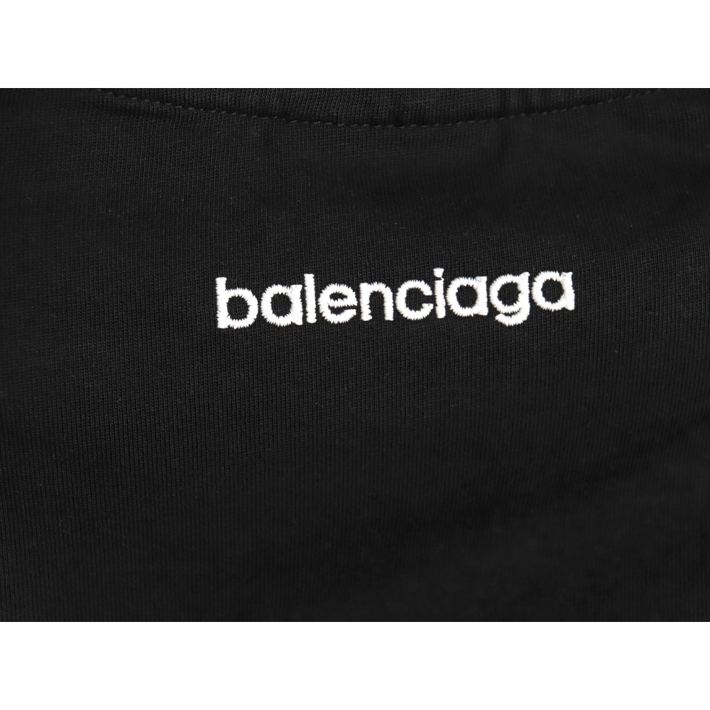 Balenciaga 3M logo embroidered patchwork Tshirt TSK1,Cheap Replica Reps Balenciaga