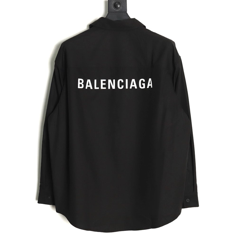 Balenciaga lettering back shirt TSK1,Cheap Replica Reps Balenciaga