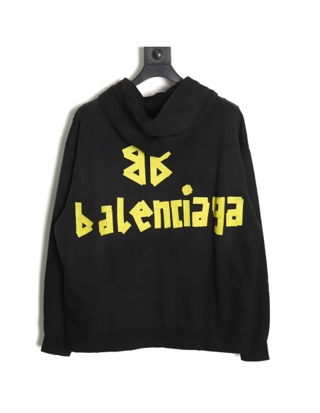 Balenciaga distressed tape hoodie TSK1,Cheap Replica Reps Balenciaga