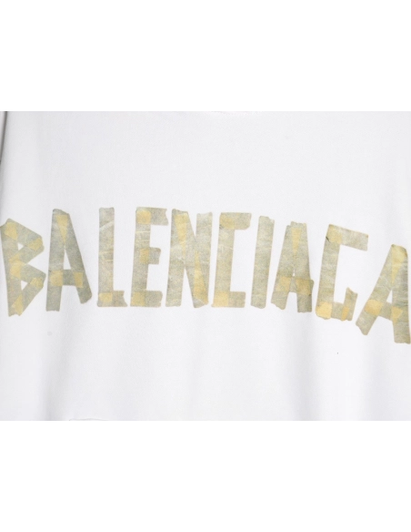 Balenciaga distressed tape hoodie,Cheap Replica Reps Balenciaga