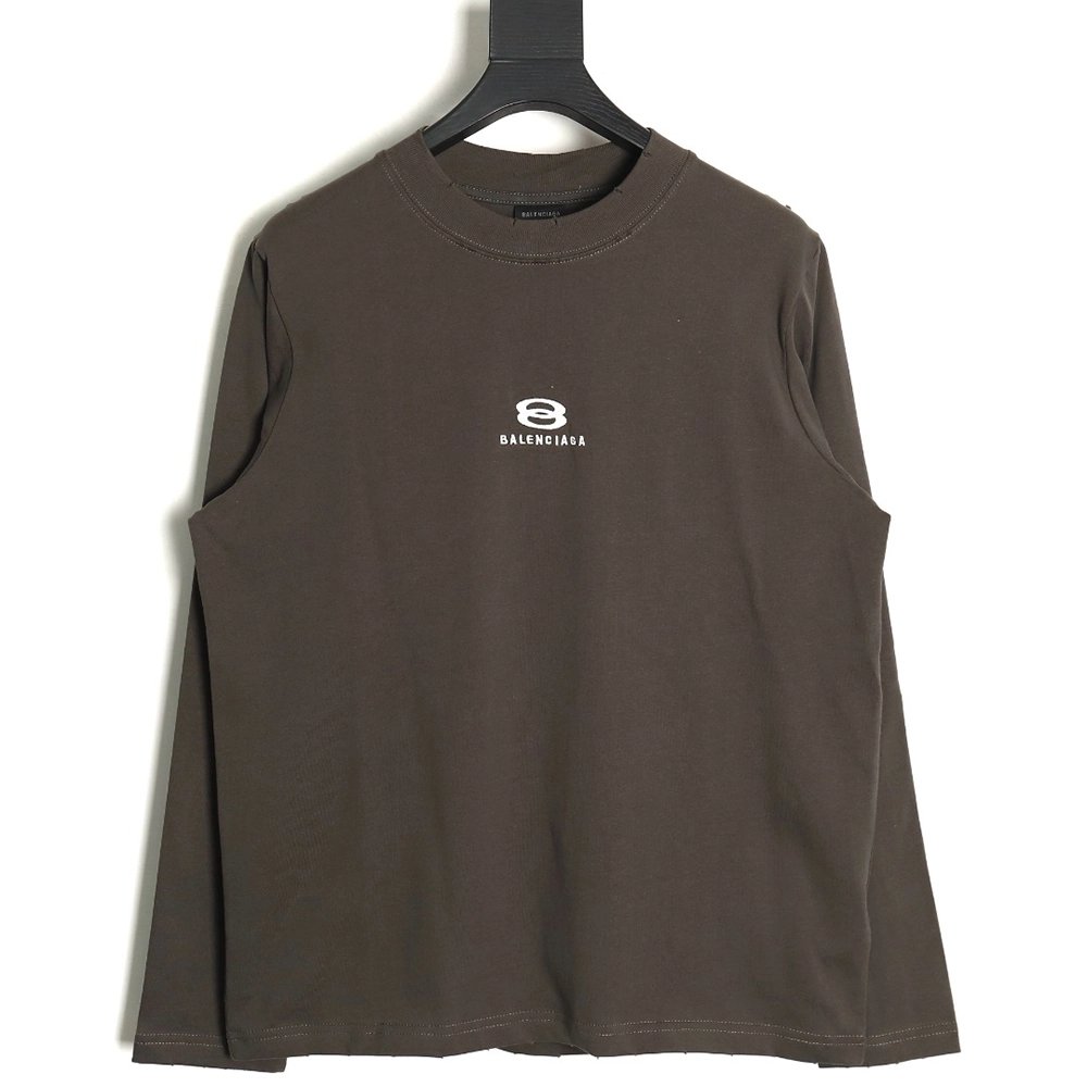 Balenciaga Embroidered Double Ring Long Sleeves TSK1,Cheap Replica Reps Balenciaga