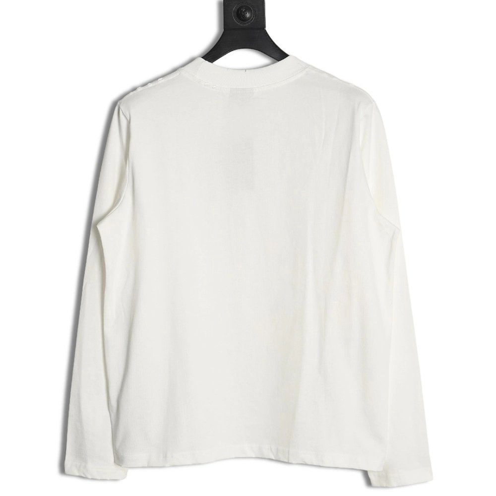 Balenciaga Embroidered Double Ring Long Sleeves,Cheap Replica Reps Balenciaga
