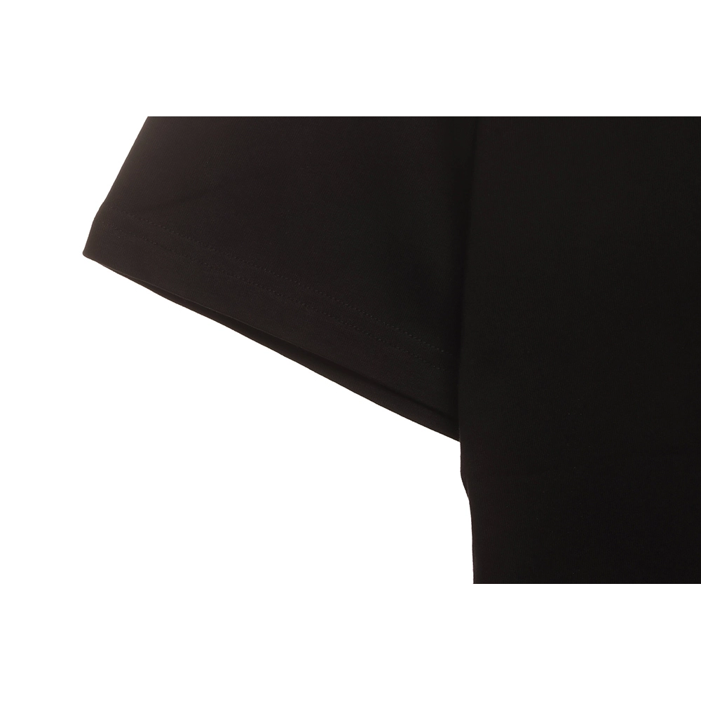 Balenciaga patchwork embroidered jersey short sleeves black,Cheap Replica Reps Balenciaga