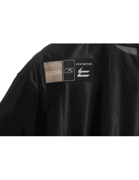 Balenciaga patchwork embroidered jersey short sleeves black,Cheap Replica Reps Balenciaga